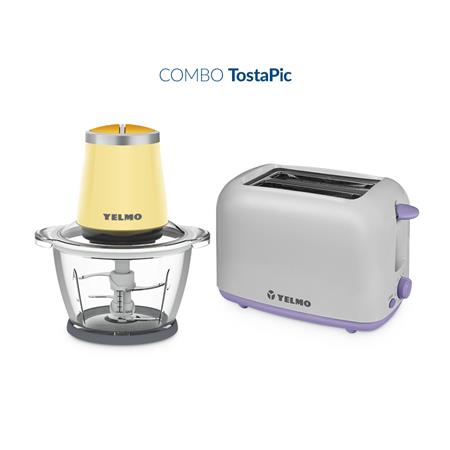 Combo TostaPic Tostadora Electica TO-3006 + Picadora De Alimentos PC-5803